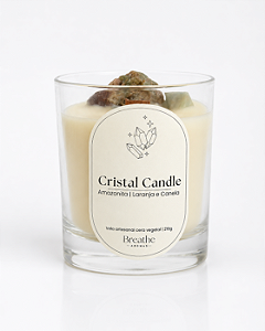 Vela Cristal Candle Amazonita | Laranja e Canela