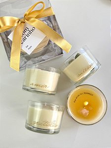 Kit 03 velas Whishes