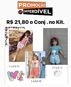 kit com 15 Conj infantis