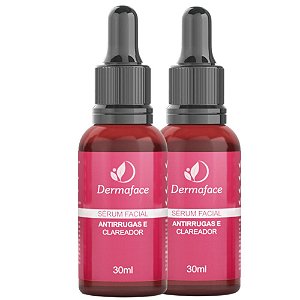 Kit 02 Sérum Facial Dermaface Tratamento para Melasma e Antirrugas