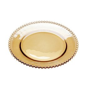 Prato Raso Pearl 28cm ÂMBAR - Wolff