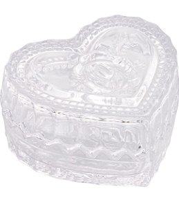 Potiche de Cristal coração 8x6,5x4 - Lyor