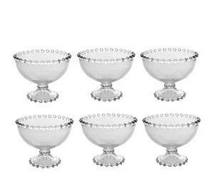 Cj 6 Taças Sobremesa Pearl 220ml 11x9cm - Wolff