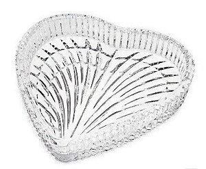 Petisqueira de Cristal Heart 18,5x3,5 - Lyor