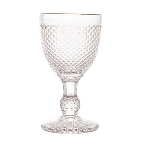 Cj 6 Taças de vidro c/ fio Dourado Bico de Jaca 255ml - Bon Gourmet