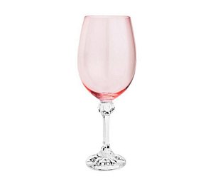 Cj 6 Taças Cristal p/ Vinho Elisa Rosê 450ml - Bohemia