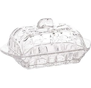Manteigueira de cristal Deli Diamond 16,9x8x10-  Lyor