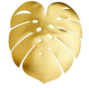 Lugar Americano de Plástico Garden Leaf Dourado - Lyor