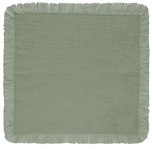 Guardanapo Franja Coloratta Salvia Puro Algodão 40x40- Copa e Cia
