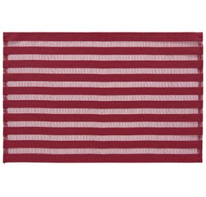 Jogo Americano Trama Sintética Rayas Merlot - Copa e Cia