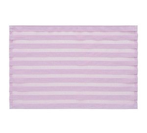 Jogo Americano Trama Sintética Rayas Rosa Chá - Copa e Cia