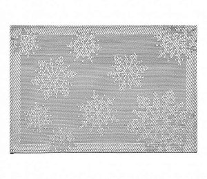 Jogo Americano Trama Sintética Design Flocos De Neve - Copa e Cia