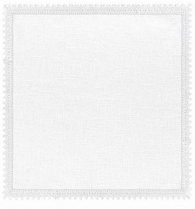 Guardanapo Isis Guipir Branco Puro Algodão 45x45- Copa e Cia