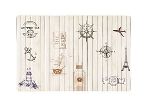 Jogo Americano PVC Print Nautico Vintage - Copa e Cia