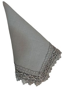 Guardanapo Guipir Prateado 45x45- Rafimex