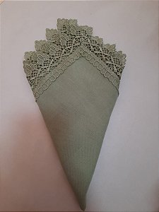 Guardanapo Guipir Celadon/ Verde 45x45- Rafimex