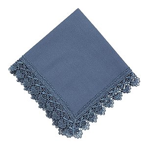 Guardanapo Guipir Azul Marinho 45x45- Rafimex