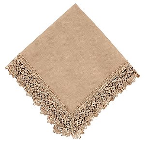 Guardanapo Guipir Bege 45x45- Rafimex