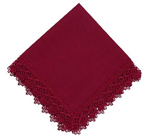 Guardanapo Guipir Vermelho 45x45- Rafimex