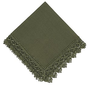 Guardanapo Guipir Verde Militar  45x45- Rafimex