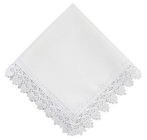 Guardanapo Guipir Branco 45x45- Rafimex