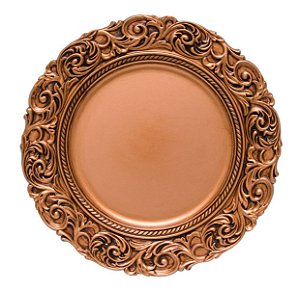 Sousplat Imperial Florença Cobre - Copa e Cia