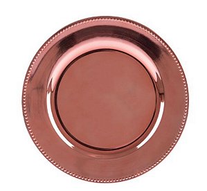 Sousplat Plástico Rosé Gold - Rojemac