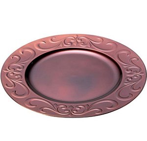 Sousplat De Plástico Garden Terracota - Lyor