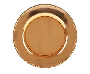 Sousplat Plástico Dourado - Rojemac