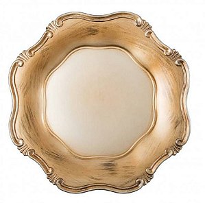 Sousplat Corinto Ouro Antigo - Copa e Cia