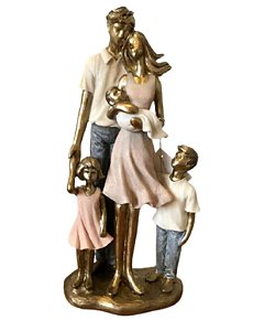 Estatueta Família Com Filhos - Mabruk