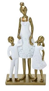 Escultura Mãe e filhos - Mabruk