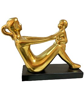Escultura Mãe e Bebê - Mabruk