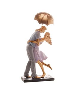 Estatueta Casal Com Guarda Chuva - Royal