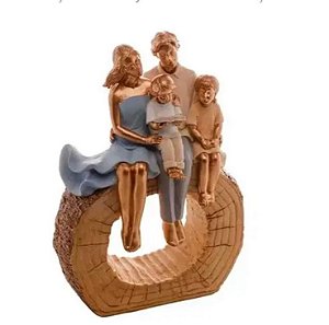 Escultura Família Decorativa Resina - Royal
