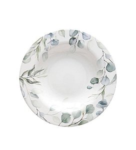 Cj 6 Pratos Fundo Aquarelle Eucalipto - Copa & Cia