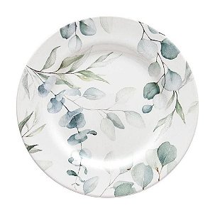 Cj 6 Pratos Sobremesa Aquarelle Eucalipto - Copa & Cia