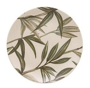 Cj 6 Pratos Sobremesa Aquarelle Bambu - Copa e Cia