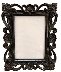 Porta Retrato Resina Preto 13x18