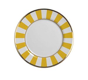 Cj 6 Pratos Sobremesa Yellom Strip - Alleanza