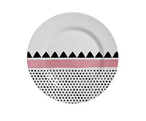 Cj 6 Pratos Sobremesa Geométrica - Alleanza