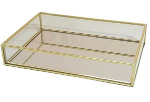 Bandeja Decorativa Vidro - Mabruk