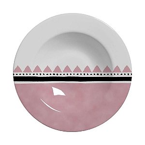 Cj 6 Pratos Fundo Geométrica - Alleanza