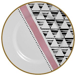 Cj 6 Pratos Raso Geométrica - Alleanza