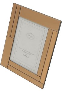 Porta Retrato Vidro Espelhado Rose 15x20