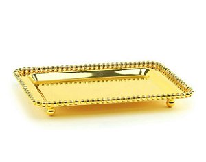 Bandeja de Zamac Balls Dourada - Lyor