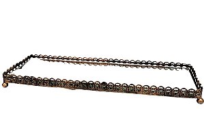 Bandeja Retangular Ouro Velho - D&A