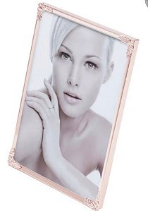 Porta Retrato Aço Fleur Rosé 10x15