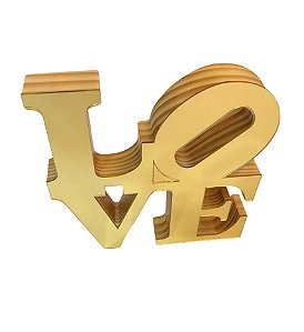 Nome Love Decorativo Dourado - Decoryou
