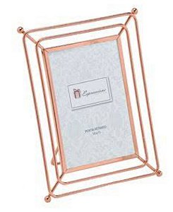 Porta Retrato Metal Rose Gold - 10x15